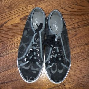 Black and White Coach Sneakers